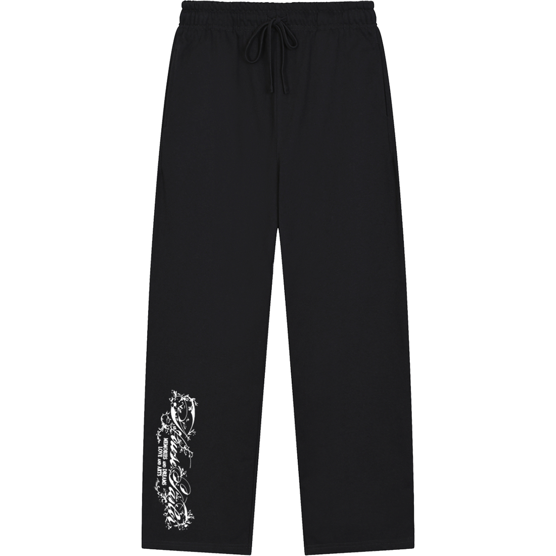 FLOWER SWEATPANTS BLACK