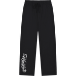 FLOWER SWEATPANTS BLACK