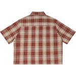 PLAID BOXY SHIRT RED
