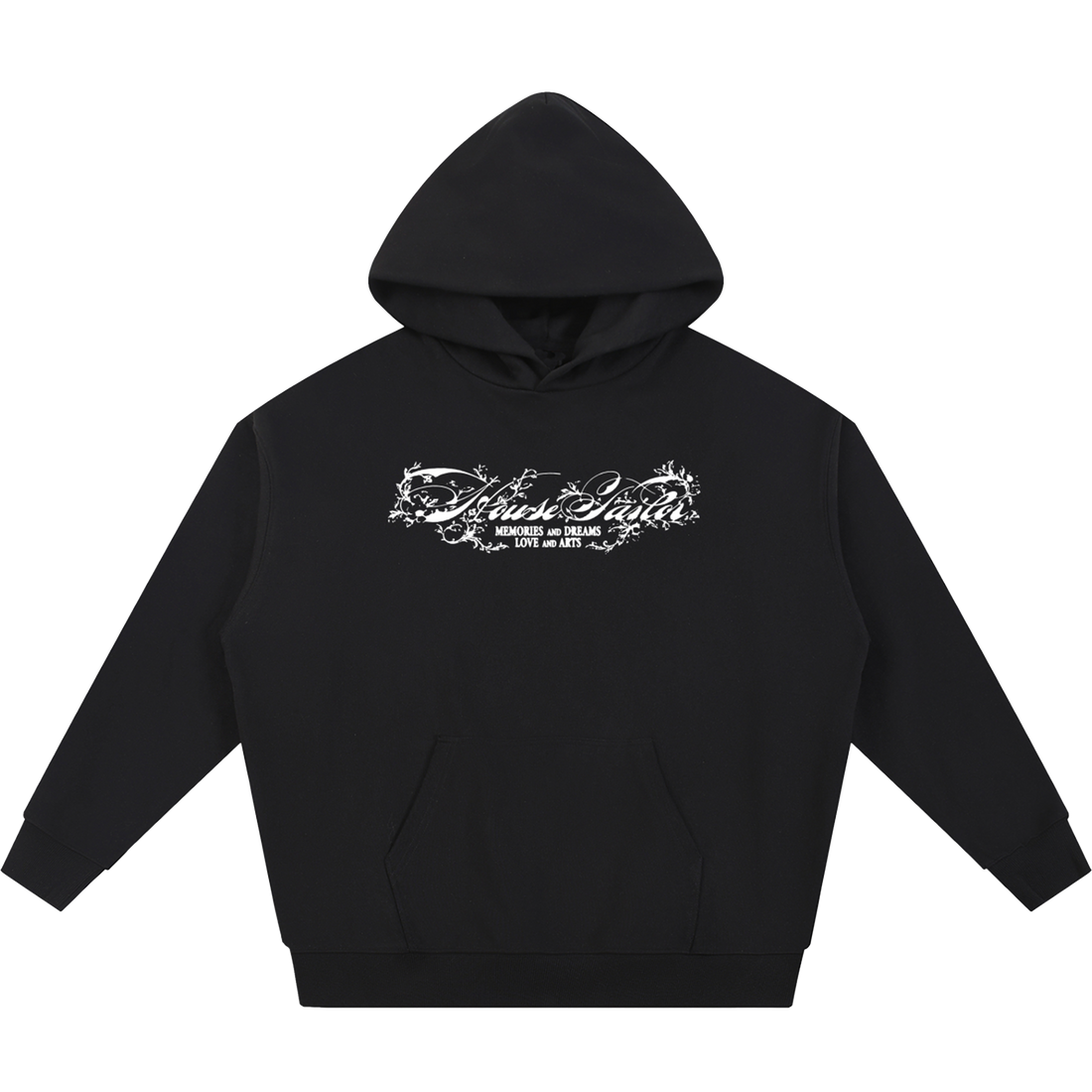 FLOWER HOODIE BLACK